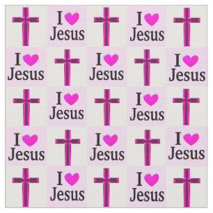 CROIX CHRÉTIENNE J'ADORE LE TISSU JÉSUS
