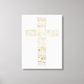 Croix chrétienne versets de la Bible - Impression (Recto)