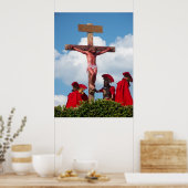 Croix Christ Crucifixion de Jésus-Christ Poster ch (Cuisine)