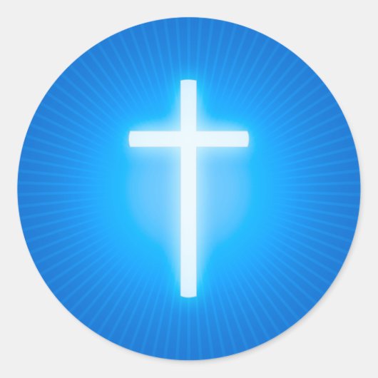 Croix - Christian Blue Sticker (Devant)