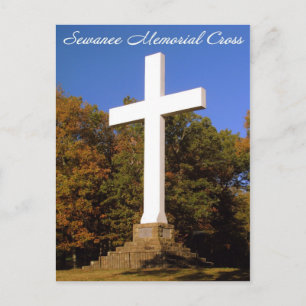 Croix commémorative Sewanee, carte postale TN