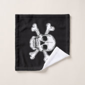 croix de crâne pirate (Gant de toilette)