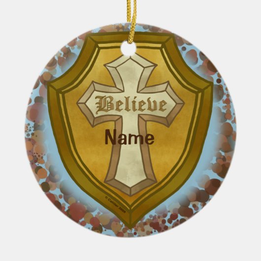 Croix de décoration chrétienne Believe (Devant)