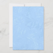 Croix de dentelle bleue Baptême / Invitation Chris (Dos)