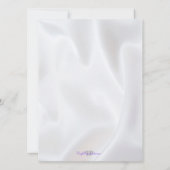 Croix de diamant satiné Baptême | Invitation de Ch (Dos)