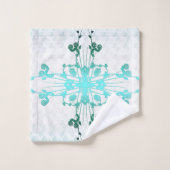 Croix de fleurs (Gant de toilette)