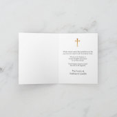 Croix de la Condolence chrétienne Rose Merci (Intérieur)