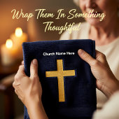 Croix de la foi chrétienne d'or avec monogramme