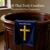 Croix de la foi chrétienne d'or avec monogramme