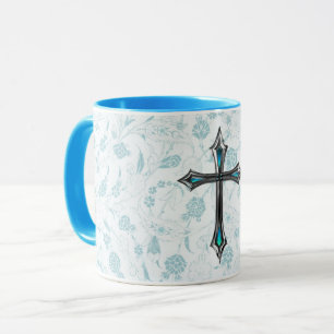 Croix de la Foi de style vintage en Coupe de Mug B