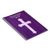 Croix de la foi violette Bible Verse Journal (Côté Droit)