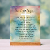 Croix de l'aquarelle de prière du Seigneur (Neutre)