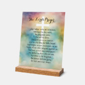 Croix de l'aquarelle de prière du Seigneur (Angle)