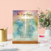 Croix de l'aquarelle de prière du Seigneur (Mariage)