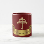 Croix de l'Église maronite Mug cadeau personnalisé (Centre)