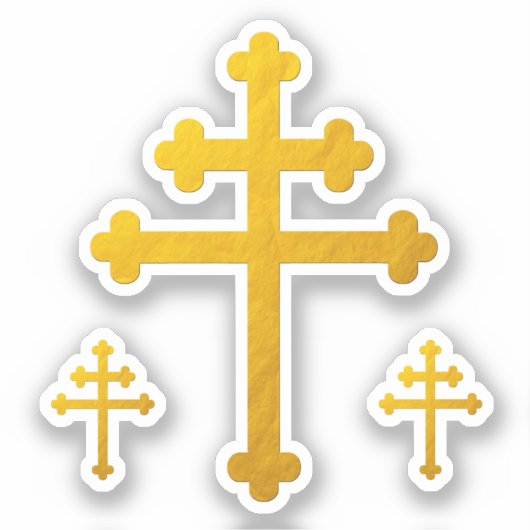 Croix de Lorraine d'or / Grand Sticker (Recto)