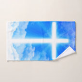 Croix de lumière Jésus-Christ chrétien personnalis (Serviette à main)