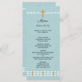 Croix de lumière Jésus Christ Mariage Menu (Devant / Derrière)