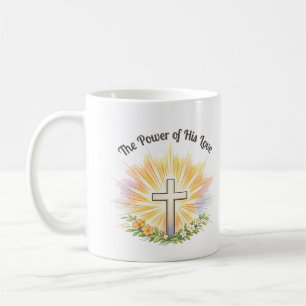 Croix de Pâques avec Fleurs - Tasse Chrétienne Mod
