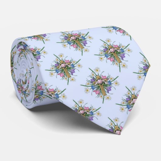 Croix de Pâques cravate hommes de vacances (Roulé)