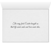 Croix de Pâques et étiquette de prix sur la Bible (Intérieur Horizontal (Bas))