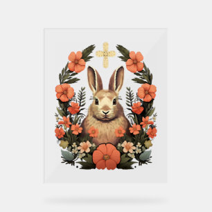 Croix de Pâques Lapin de Pâques Rabin