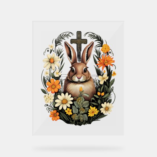 Croix de Pâques Lapin de Pâques Rabin (Recto)