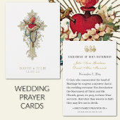 Croix de prière Mariage catholique & Coeur de Mari