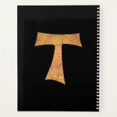 Croix de Tau franciscaine en bois (Dos)