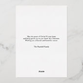 Croix des bénédictions de vacances de l'écriture r (Verso)