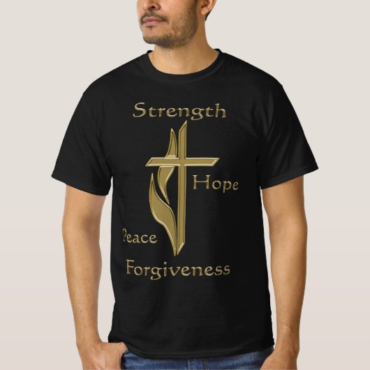 Croix des T-shirts chrétiens (Devant)