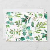 Croix d'Eucalyptus et Carte de remerciements de ba (Dos)