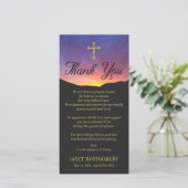 Croix d'or et lever de soleil - Merci de sympathie (Debout devant)