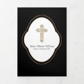 Croix d'or Faire-part de la mort noire (Page de couverture)