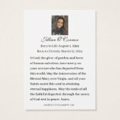 Croix d'or Roses rouges Sympathie Condolence Carte (Dos)