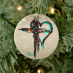 Croix du Sud-Ouest Et Ornement De Noël Du Coeur