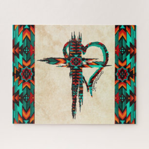 Croix Du Sud-Ouest Et Puzzle De Coeur