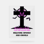 Croix effrayante de cimetière d'Halloween (Recto)