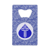 Croix en forme de larme sur fond bleu (Dos)