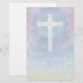 Croix en papeterie de ciel (Devant / Derrière)