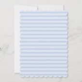 Croix et colombe| Invitation Baptême de Garçon Ble (Dos)