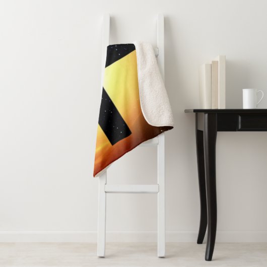 Croix étoilée noire dans l'espace couverture Sherp (En situation)