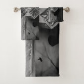 Croix gothique Lune GraveYard avec Corbeaux (En situation)