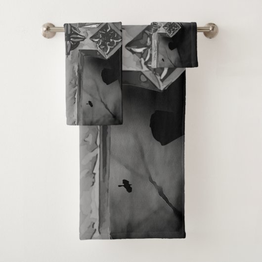 Croix gothique Lune GraveYard avec Corbeaux (En situation)