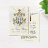 Croix mariale florale Vierge Marie Prière funérair (Bureau)