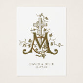 Croix mariale Mariage catholique (Devant)