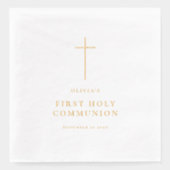 Croix minimaliste Première communion sainte (Recto)