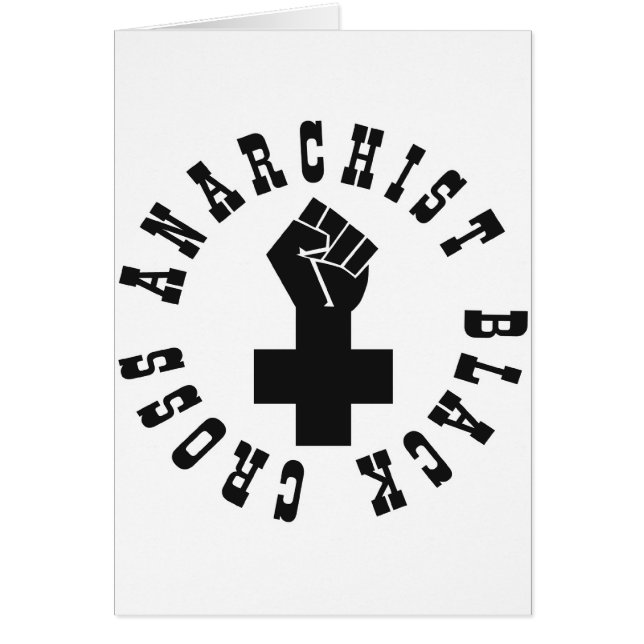 Croix noire d'anarchiste (Devant)