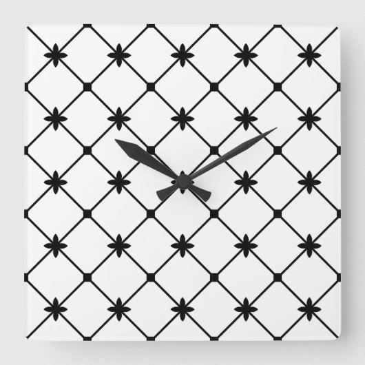 Croix noires sur horloge murale blanche (Recto)