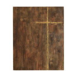 Croix religieuse d'or, art moderne